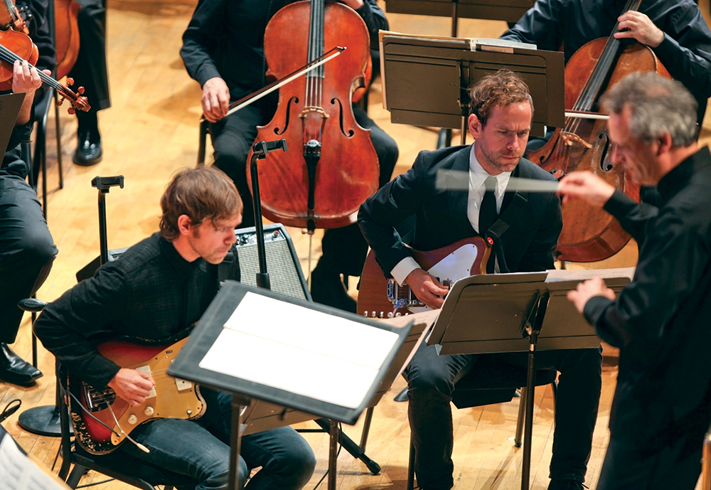 MusicNOW 2014 Bryce and Aaron Dessner with Louis conducting
